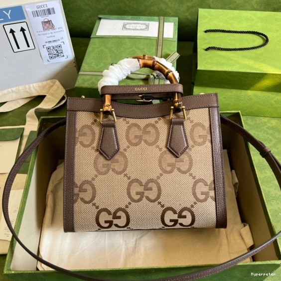 Hyper Peter small bag with jumbo GG Gucci Diana tote 0713